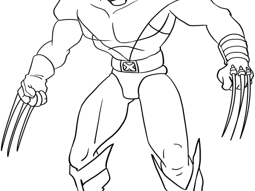 Wolverine From X men Coloring Page Easy Drawing Guides