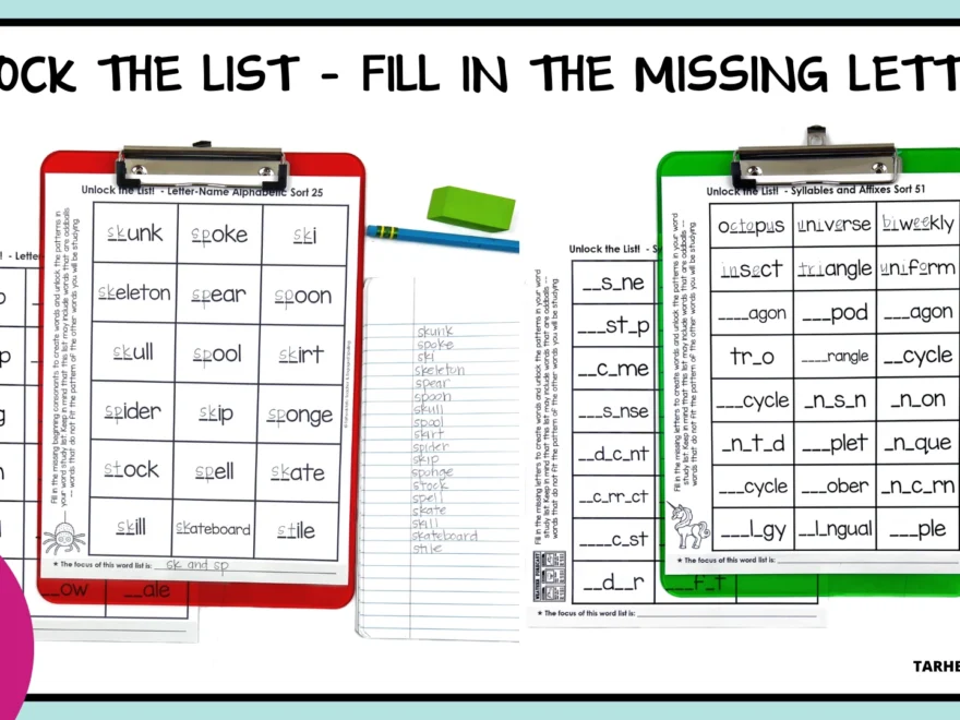 Words Their Way Free Resources For Word Study Tarheelstate Teacher