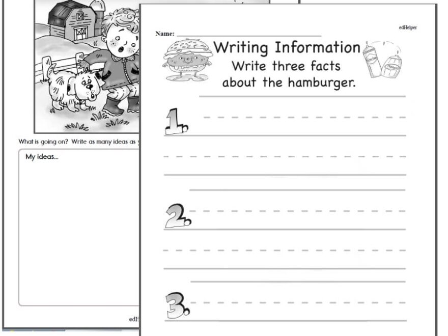 Writing Worksheets For Creative Kids Free PDF Printables EdHelper