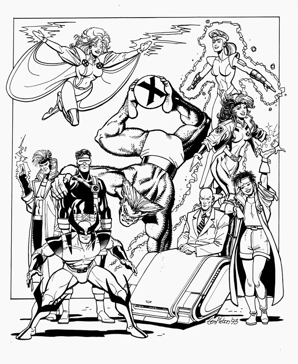 X-Men Printable Coloring Sheets X-Men Printable Coloring Sheets