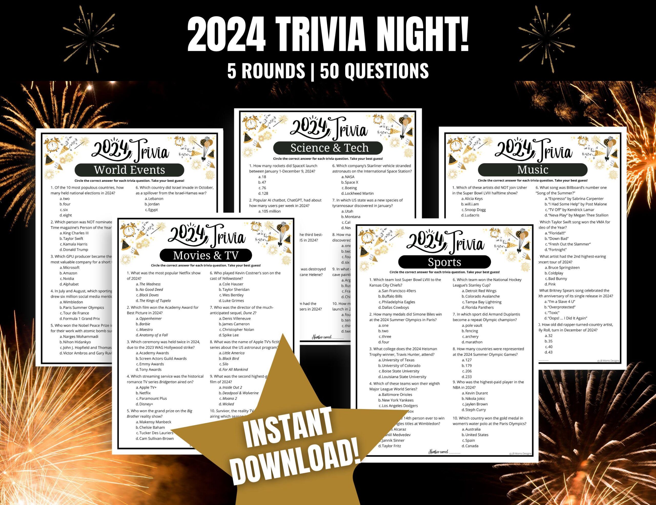 Year In Review Game Etsy Year In Review Game Etsy