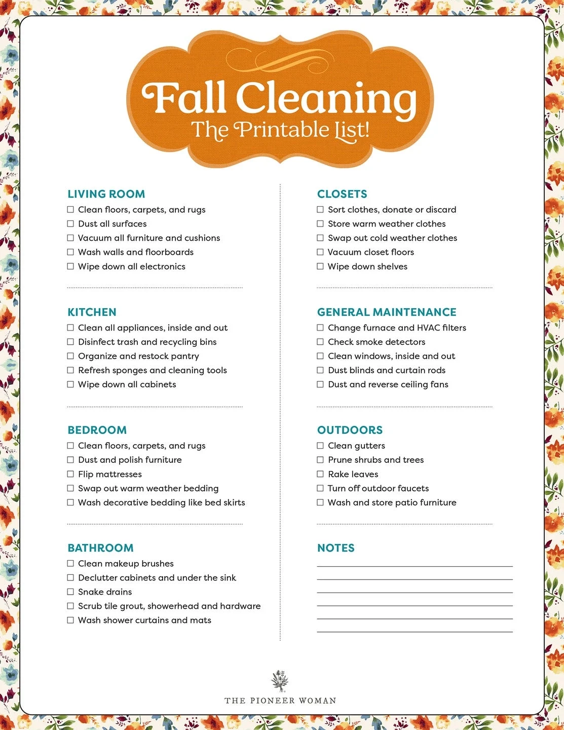 Yes You Should Be Fall Cleaning Here s A Handy Dandy Checklist